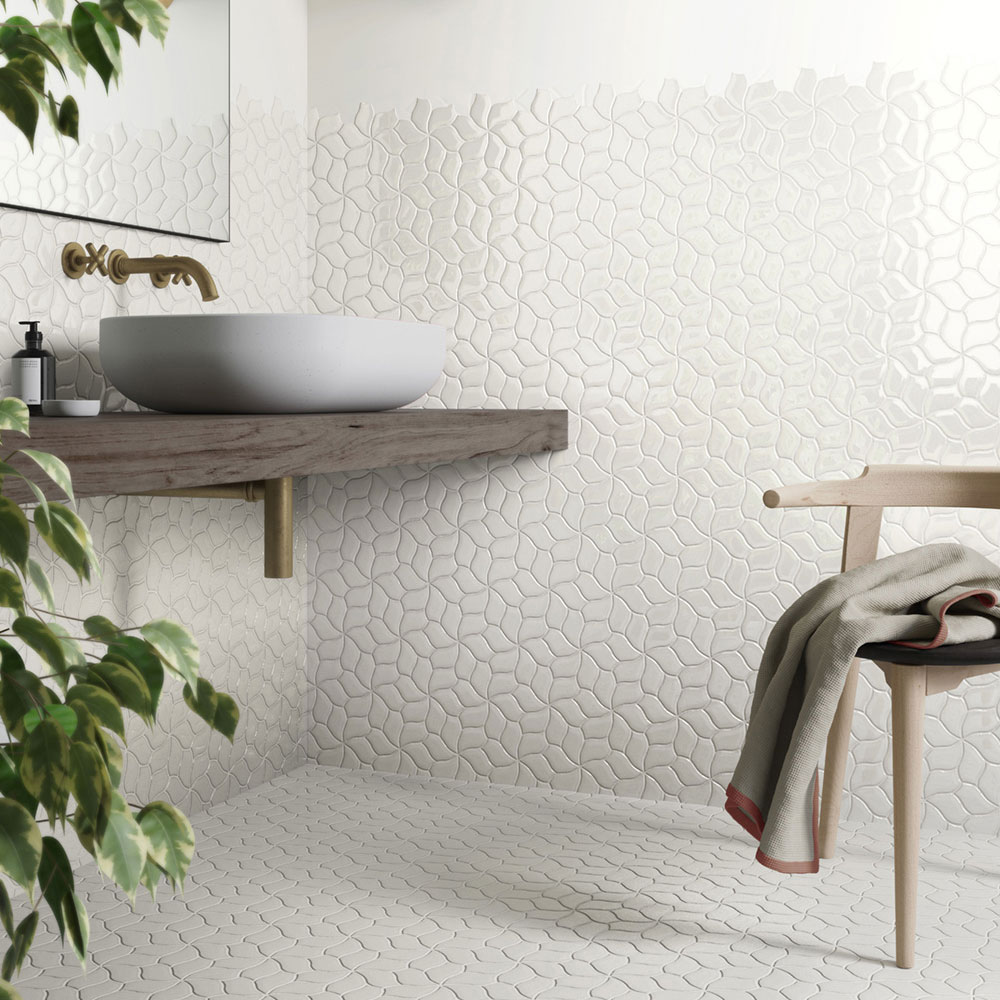 porcelain tile, wall tile, kitchen tile, kitchen backsplash, flower tile, mosaic tile, decorative tile, porcelain, bathroom tile, shower tile, 