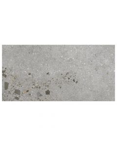 Lab 12x24 Ash Natural Rectified Concrete Look Porcelain Tile