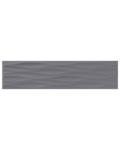 Krea 2.0 4x16 Gris Ripple Matte Wall Tile 