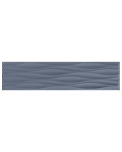 Krea 2.0 4x16 Indigo Ripple Glossy Wall Tile