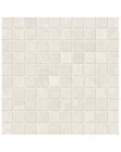 Ardoise Slate White 1x1 Mosaic Natural