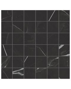 marble porcelain tile black mosiac