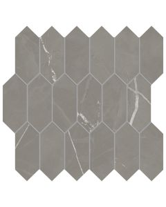 marble porcelain tile gray picket mosaic