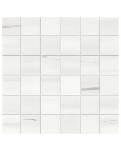 cool white mosaic marble porcelain tile