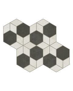 COVE 12X12 BREEZE + COAL ORCHID MOSAIC