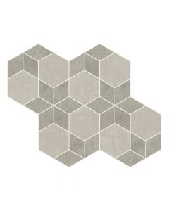 COVE 12X12 FOG + PEBBLE ORCHID MOSAIC