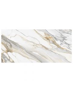 dynamic veining white marble stone large format porcelain slab
