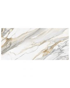 dynamic veining white marble stone large format porcelain slab