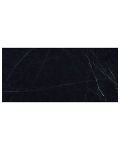 black marble stone with light white veining large format porcelain slab