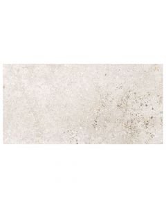 Lab 12x24 White Natural Rectified Concrete Look Porcelain Tile