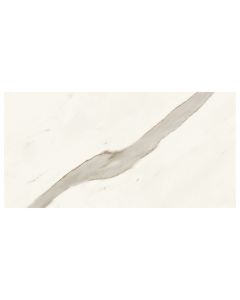 Marvel X 12x24 Calacatta Sublime Polished Marble Look Porcelain Tile