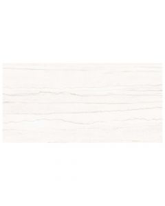 Celine 24x48 WHITE MACAUBAS 3D Matte Stone Look Porcelain Tile