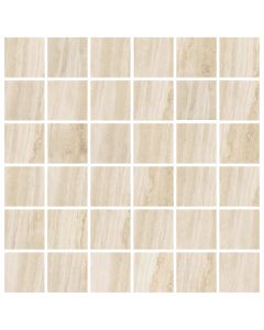 TRAVERTINO NAVONA 2X2 MOSAIC BIANCO NATURAL