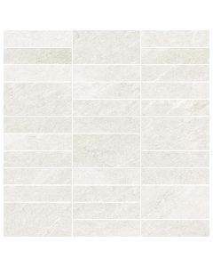 Tundra Tundra White Jenga Mosaic 12x12