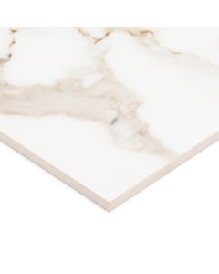 Versailles 12x12 White Matte Marble Look Porcelain Tile
