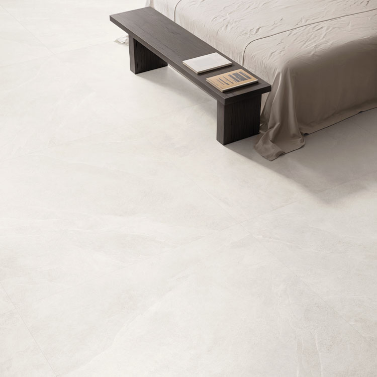 modern contemporary light white slate tile in room