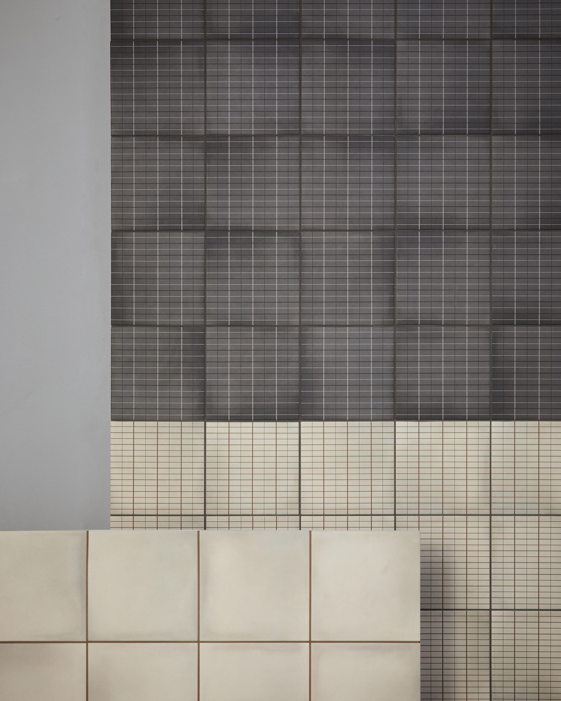 Charcoal Grid S, Light Green, & Light Green Grid S