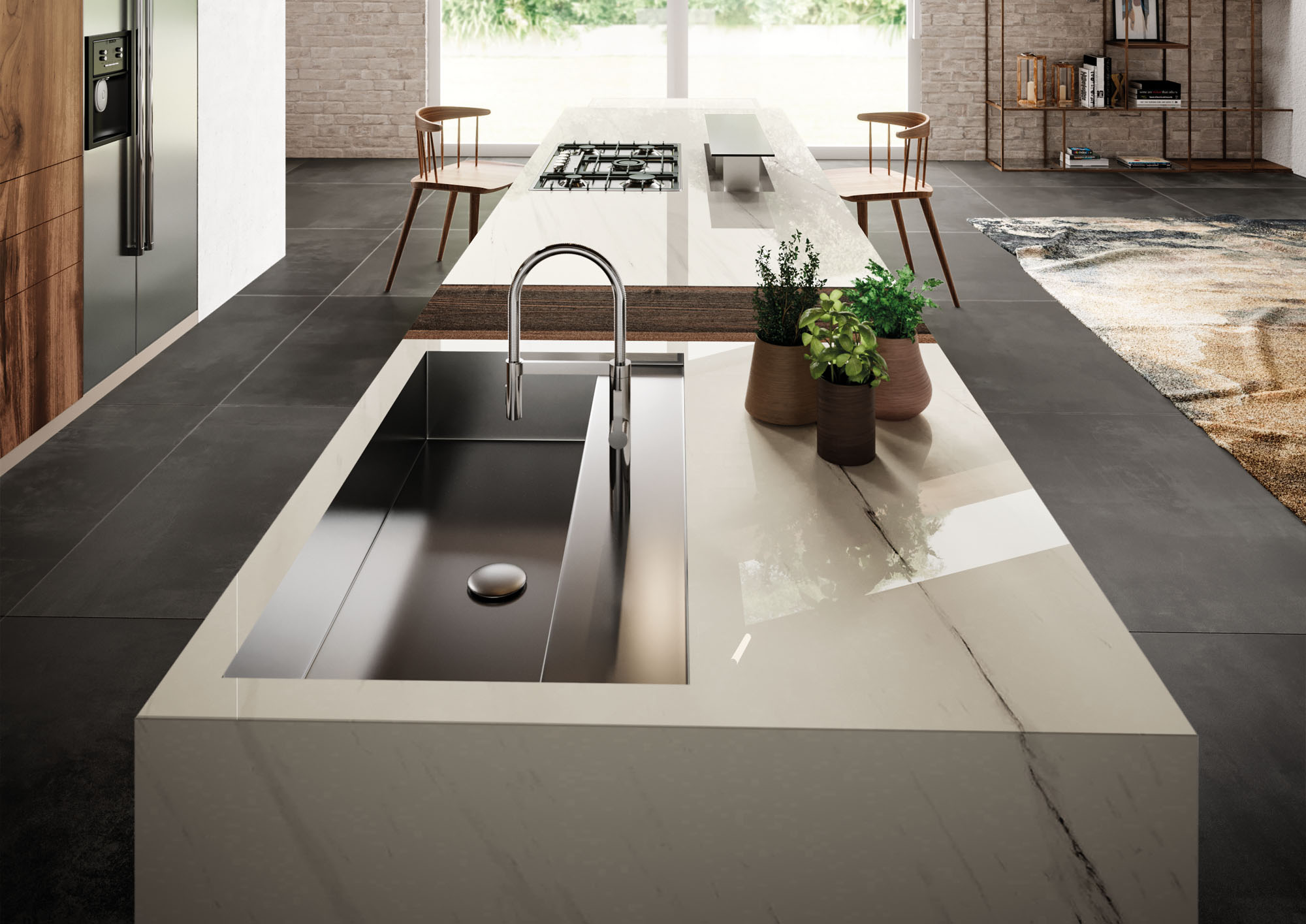 Bianco Dolomite Room Scene