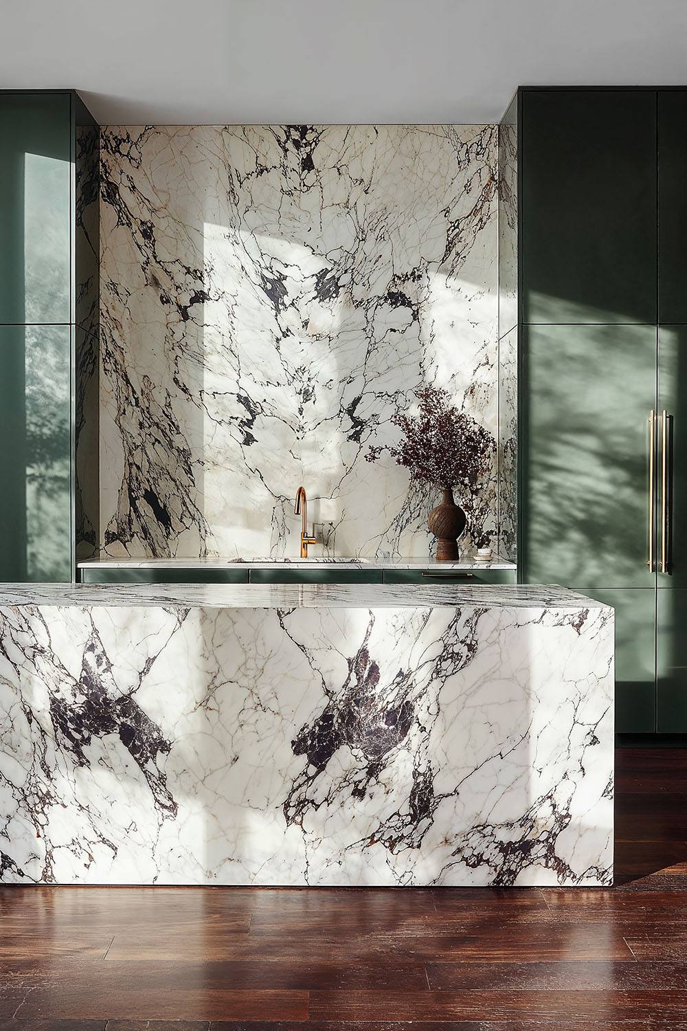 Natural Stone Calacatta Viola in a kitchen