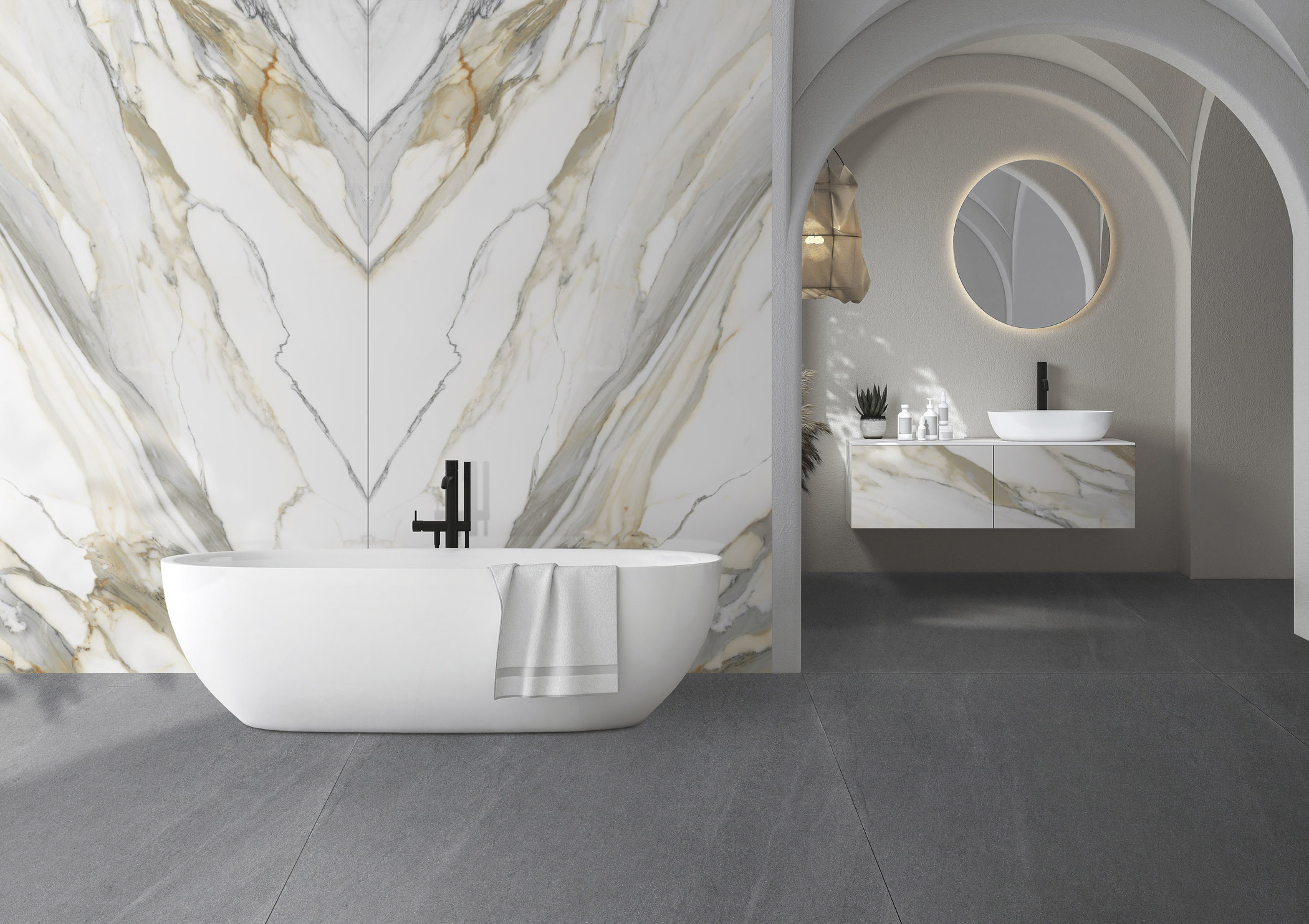 Macchia Vecchia & Basalt Grey