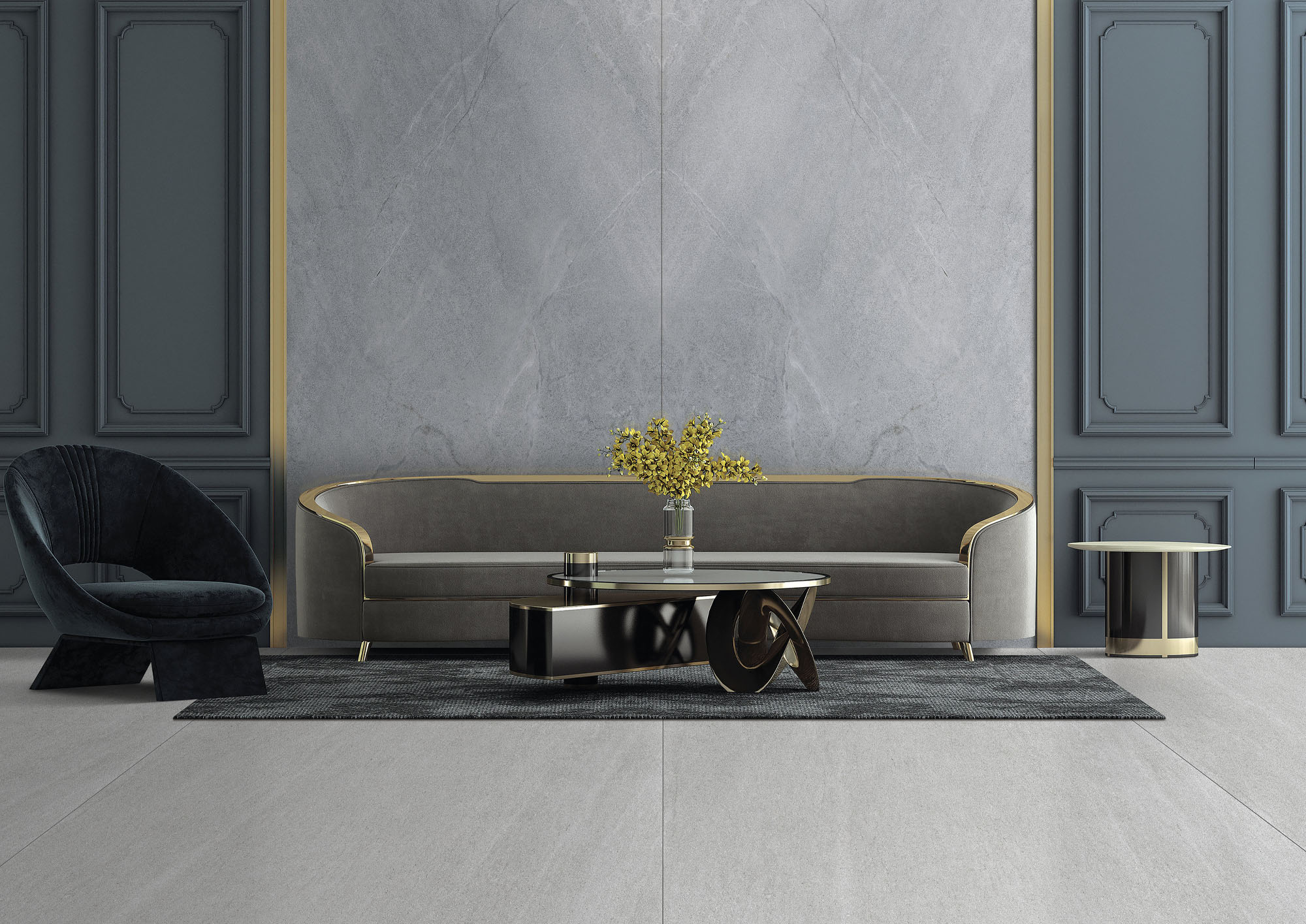 Savoie Blue Room Scene