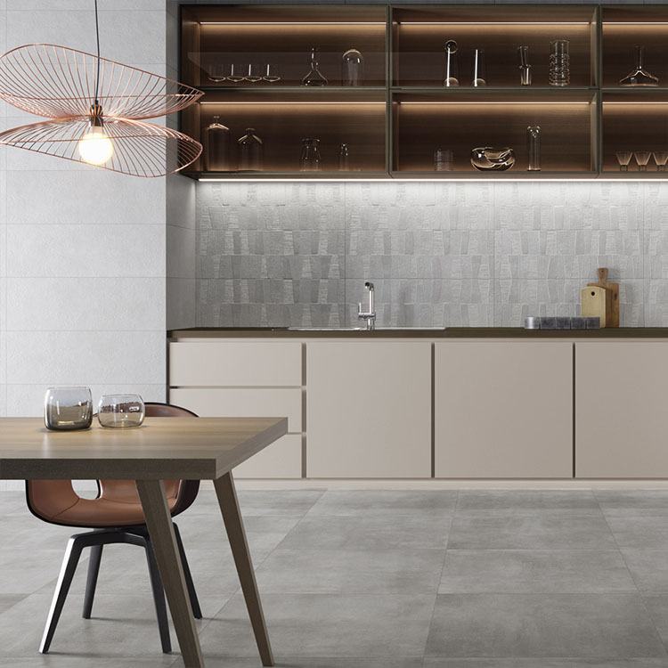 cement porcelain tile neutral modern industrial gray