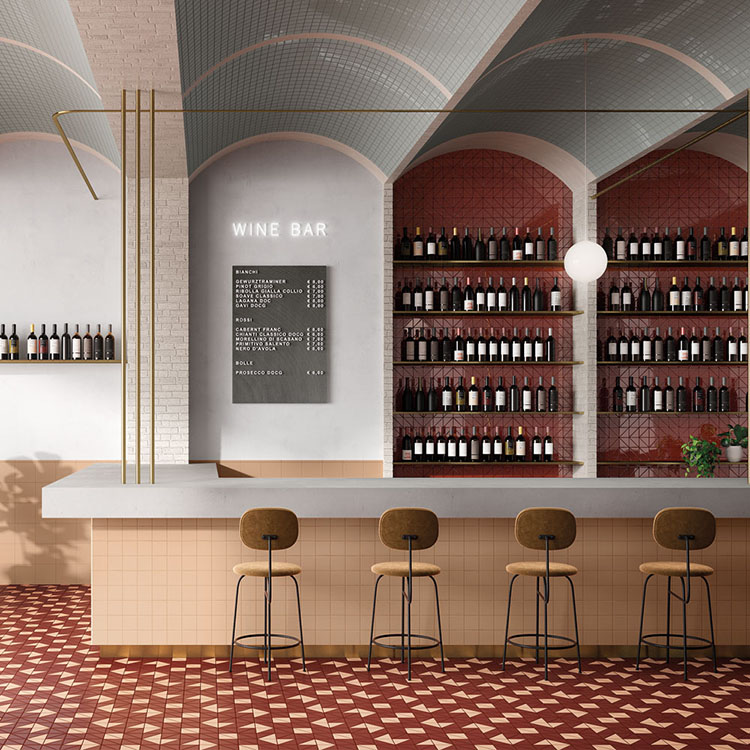 multi use colorful bright porcelain tile