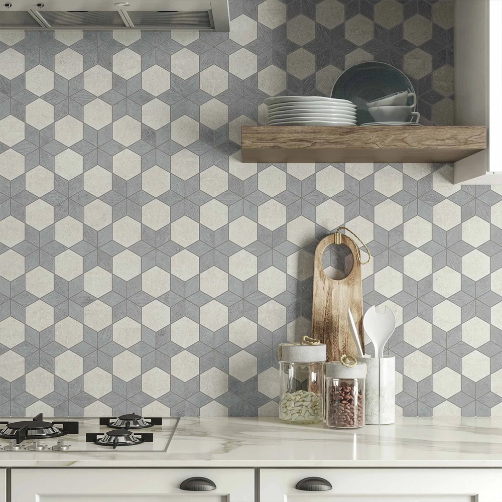 cement blue and neutral backsplashes porcelain tile made in usa