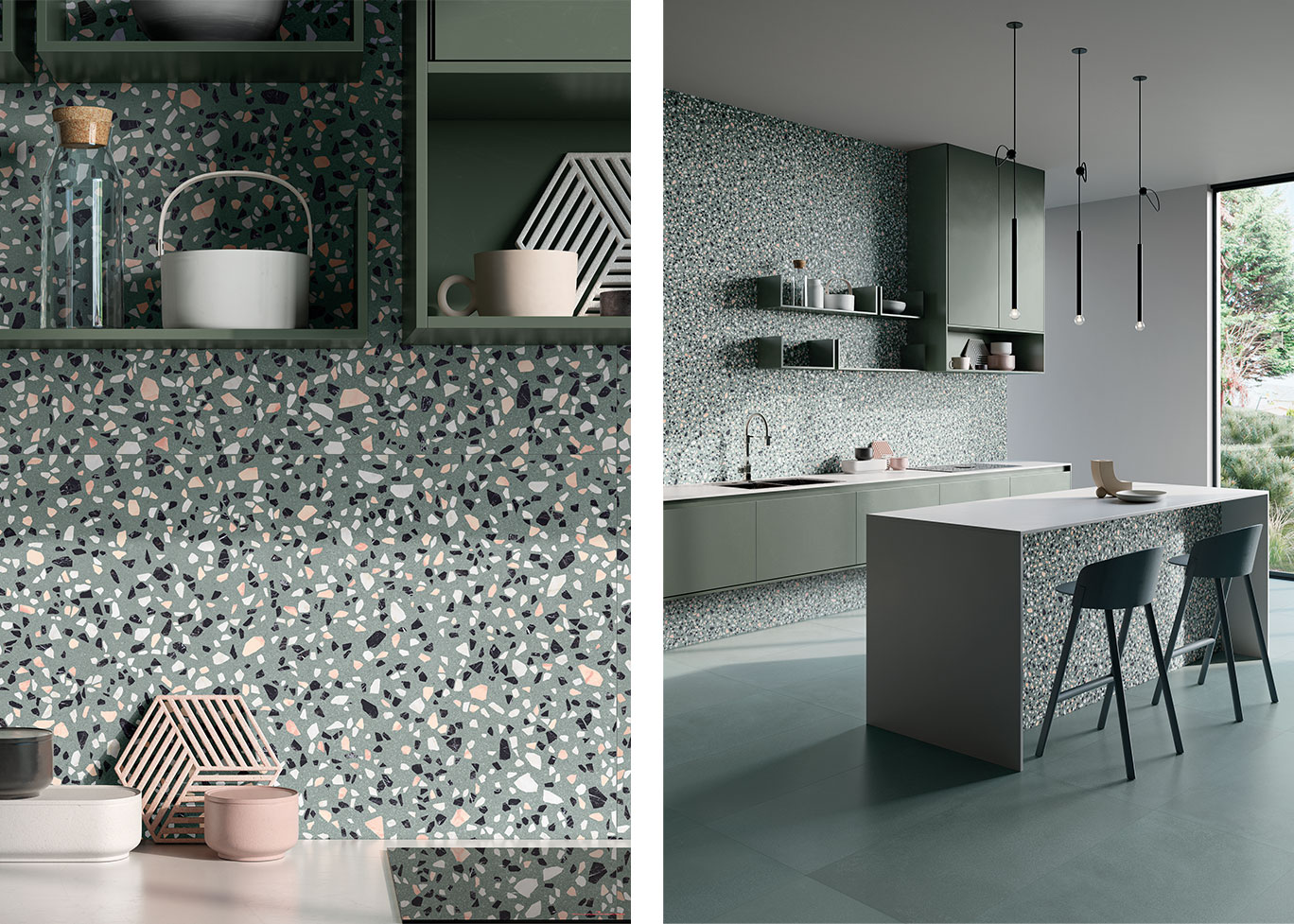 A Modern Take on Classic Terrazzo Aesthetics with Porcelain Tiles | Nemo  Tile + Stone, image size:1368x977
