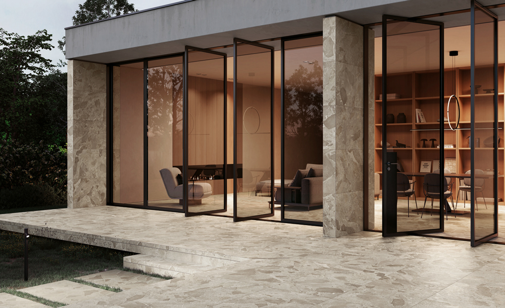 Stone tile, wall tile, kitchen tile, kitchen backsplash, ceppo tile, decorative tile, ceppo di gres, bathroom tile, shower tile, stone porcelain, outdoor tiles, decor tile, beige tiles, pavers